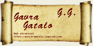 Gavra Gatalo vizit kartica